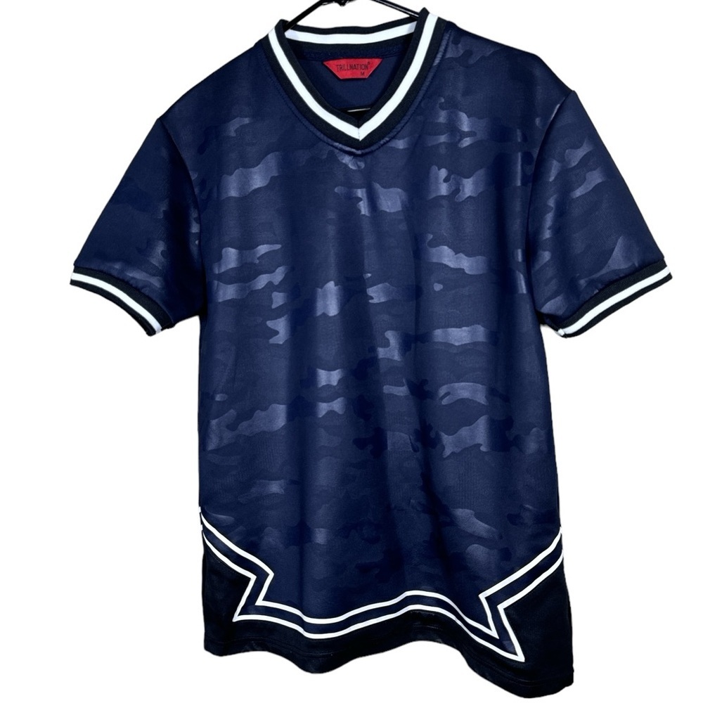 TRILLNATION NAVY BLUE CAMO with BLACK TRIM Men's Size Medium